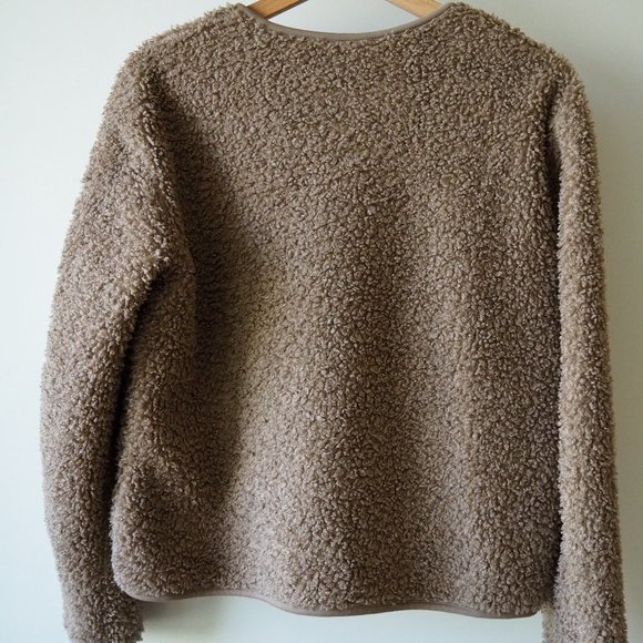 Uniqlo-Teddy Bear Fleece Lined Bomber Jacket - Picture 2 of 3